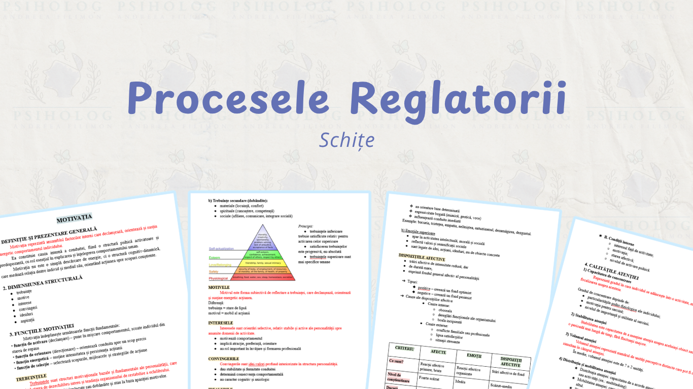 Procesele reglatorii